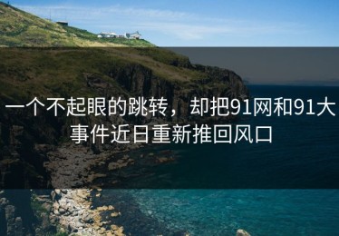 一个不起眼的跳转，却把91网和91大事件近日重新推回风口