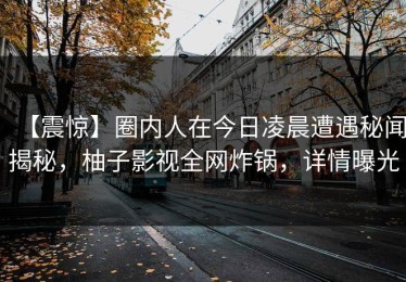【震惊】圈内人在今日凌晨遭遇秘闻揭秘，柚子影视全网炸锅，详情曝光