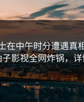 业内人士在中午时分遭遇真相网友炸锅，柚子影视全网炸锅，详情发现
